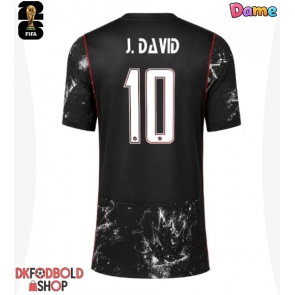 Canada Jonathan David #10 Udebanetrøje Dame VM 2026 Kort ærmer Canada Jonathan David #10 Udebanetrøje Dame VM 2026 Kort ærmer